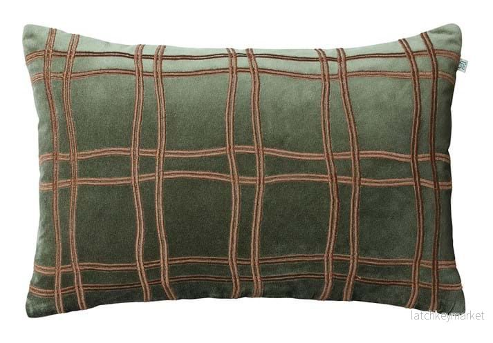 Tattersall Velvet Cushion Cover 40x60 - Bild 2