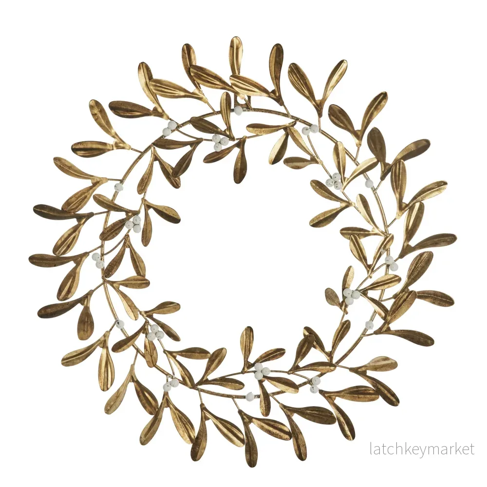 Missia krans H40,5 Ø40,5 cm. ljust guld Missia krans H40,5 Ø40,5 cm. ljust guld