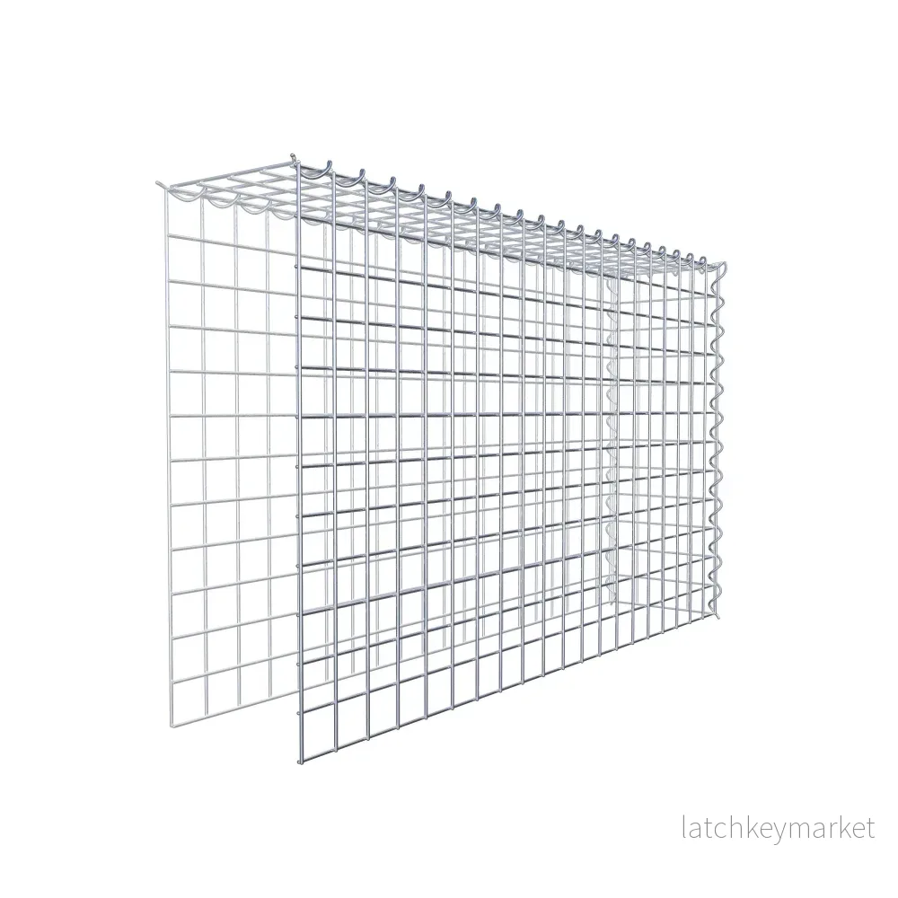 Extra gabion typ 4 100 cm x 60 cm x 20 cm (L x H x D), maskstorlek 5 cm x 5 cm, spiral - Bild 3