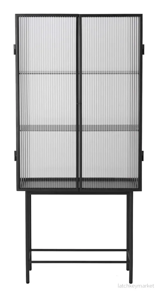 Haze Vitrine Reeded Glass