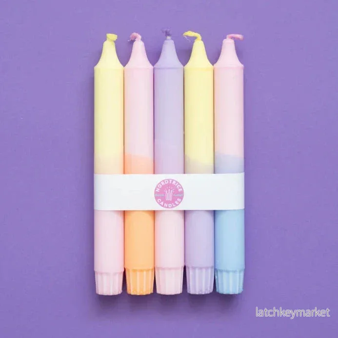 Candles Pastel Party Mix 5-p