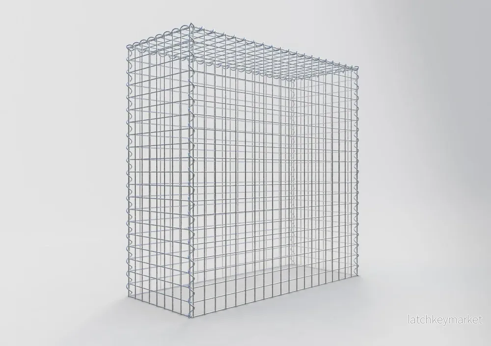 Extra gabion typ 3 100 cm x 100 cm x 40 cm (L x H x D), maskstorlek 5 cm x 5 cm, spiral - Bild 2