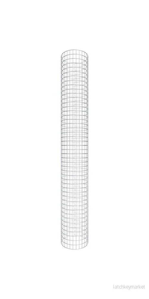 Gabionpelare rund 47 cm diameter, 230 cm höjd, maskstorlek 5 cm x 5 cm Gabionpelare rund 47 cm diameter, 230 cm höjd, maskstorlek 5 cm x 5 cm