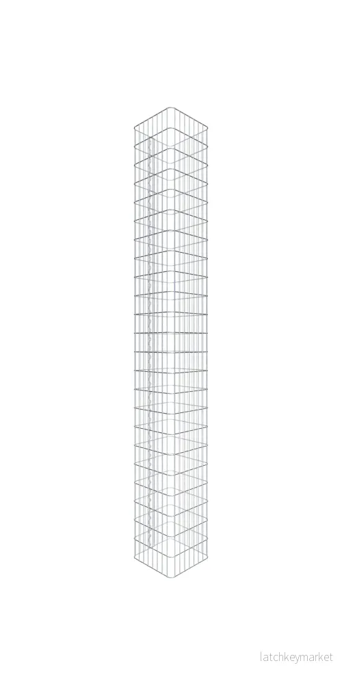 Gabionpelare 42 x 42 cm, MW 5 x 10 cm kvadrat - Bild 3