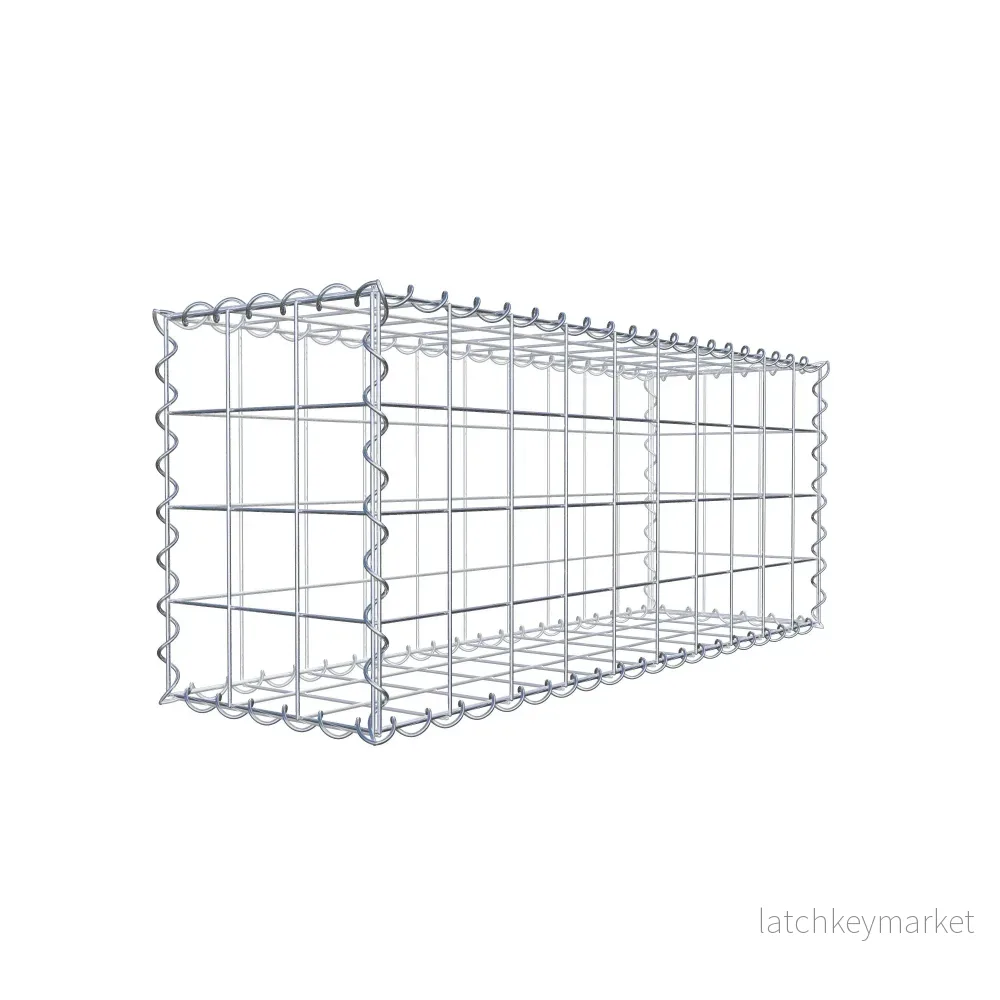 Gabion 100 cm x 40 cm x 30 cm (L x H x D), maskstorlek 10 cm x 10 cm, spiral - Bild 3