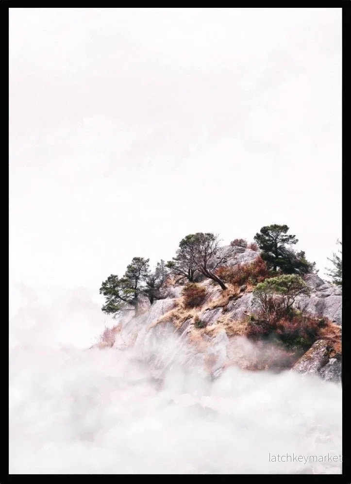 Poster forest in the clouds Poster forest in the clouds