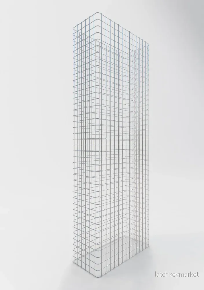 Gabionstängsel längd 72 cm, höjd 200 cm, djup 32 cm, maskstorlek 5 x 5 cm - Bild 2