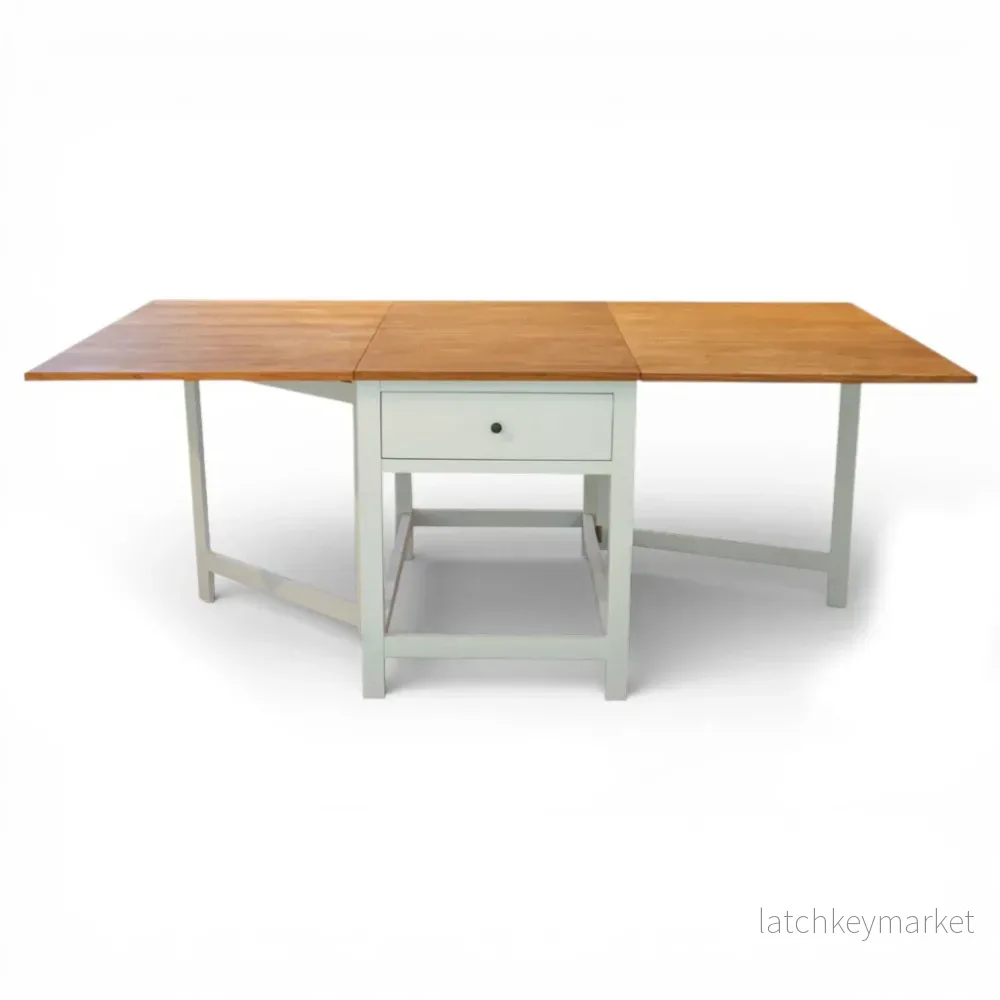 Slagbord teak/ljusgrå Vera