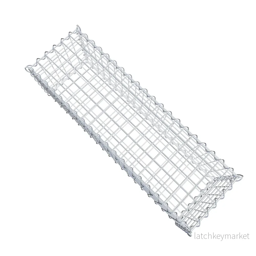 Gabion 100 cm x 30 cm x 30 cm (L x H x D), maskstorlek 5 cm x 5 cm, spiral - Bild 3