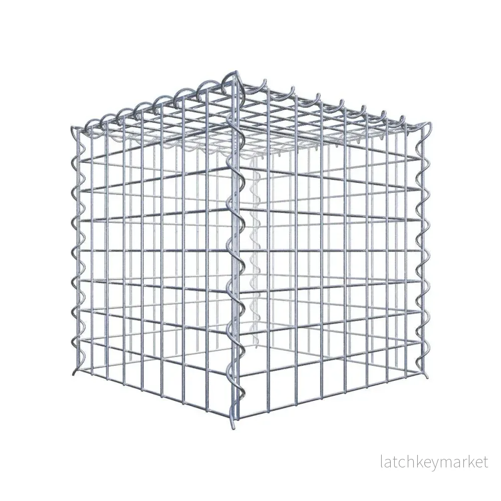 Extra gabion typ 3 40 cm x 40 cm x 40 cm (L x H x D), maskstorlek 5 cm x 5 cm, spiral Extra gabion typ 3 40 cm x 40 cm x 40 cm (L x H x D), maskstorlek 5 cm x 5 cm, spiral