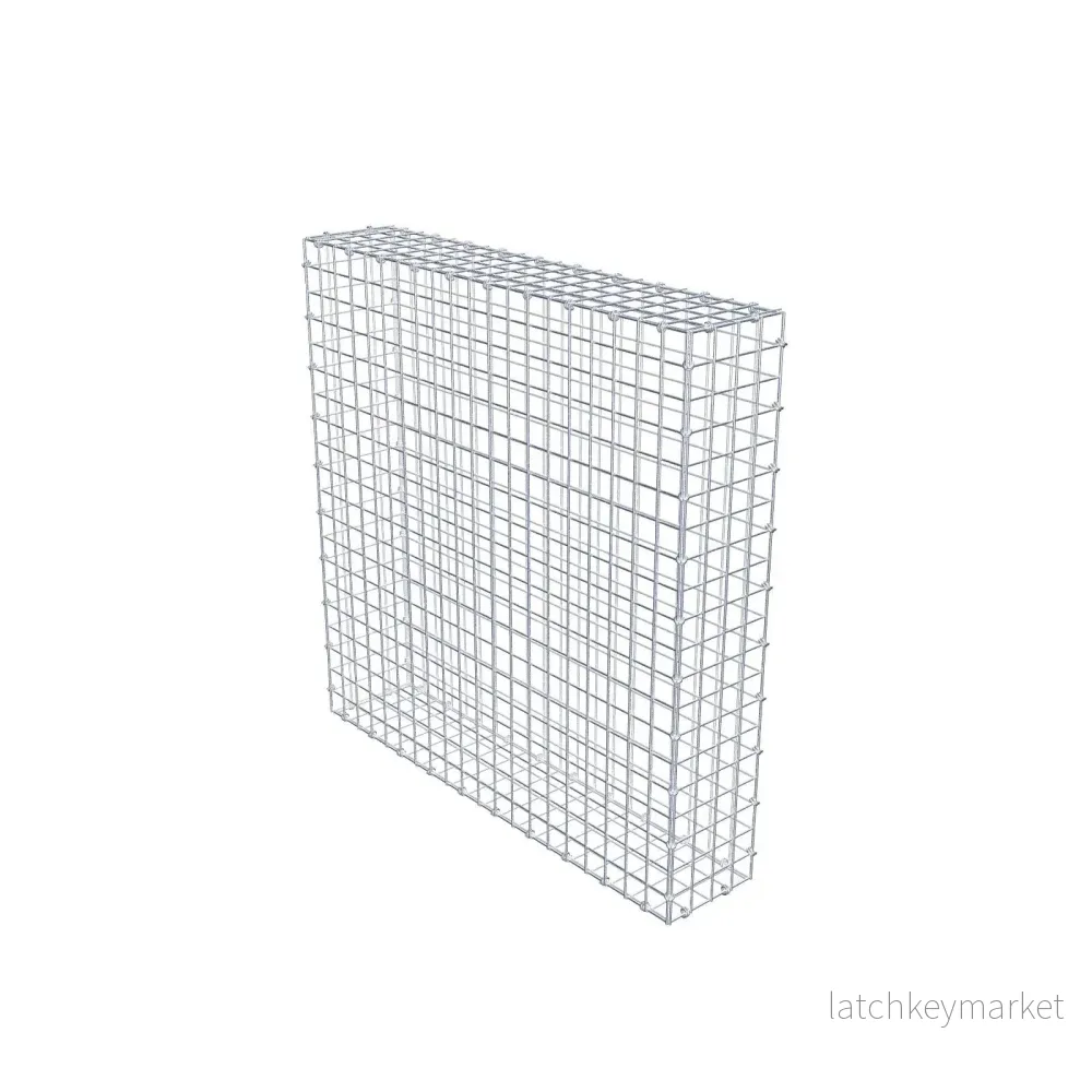 Gabion 100 cm x 100 cm x 20 cm (L x H x D), maskstorlek 5 x 5 cm, spiralring Gabion 100 cm x 100 cm x 20 cm (L x H x D), maskstorlek 5 x 5 cm, spiralring