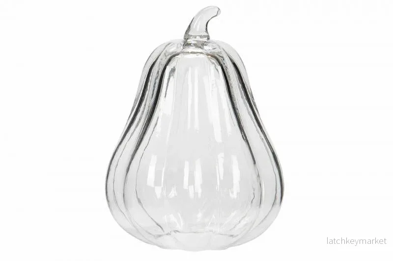 Dekoration Pumpa Glas Avlång Klar 15x20cm REA Dekoration Pumpa Glas Avlång Klar 15x20cm REA