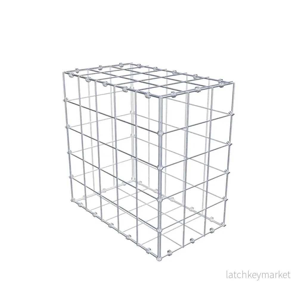 Gabion 50 cm x 50 cm x 30 cm (L x H x D), maskstorlek 10 x 10 cm, spiralring Gabion 50 cm x 50 cm x 30 cm (L x H x D), maskstorlek 10 x 10 cm, spiralring