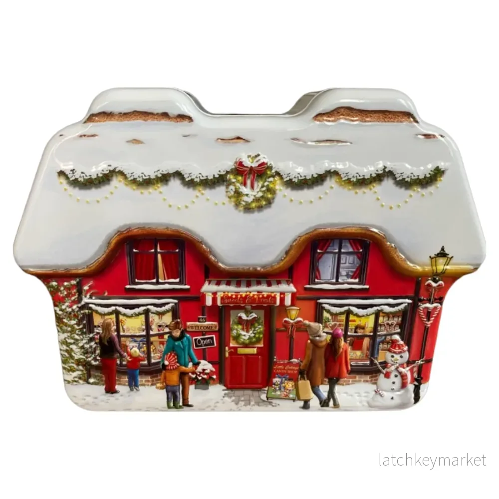Plåtburk för julgodis - godisbutik - Bild 3