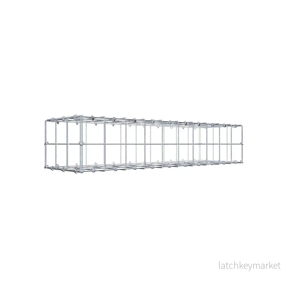 Gabion 100 cm x 20 cm x 30 cm (L x H x D), maskstorlek 10 cm x 10 cm, C-ring