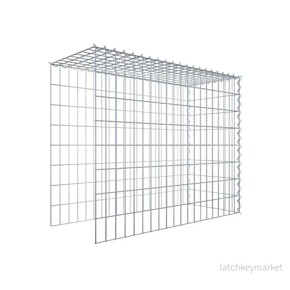 Extra gabion typ 4 100 cm x 80 cm x 40 cm (L x H x D), maskstorlek 5 cm x 10 cm, spiral Extra gabion typ 4 100 cm x 80 cm x 40 cm (L x H x D), maskstorlek 5 cm x 10 cm, spiral