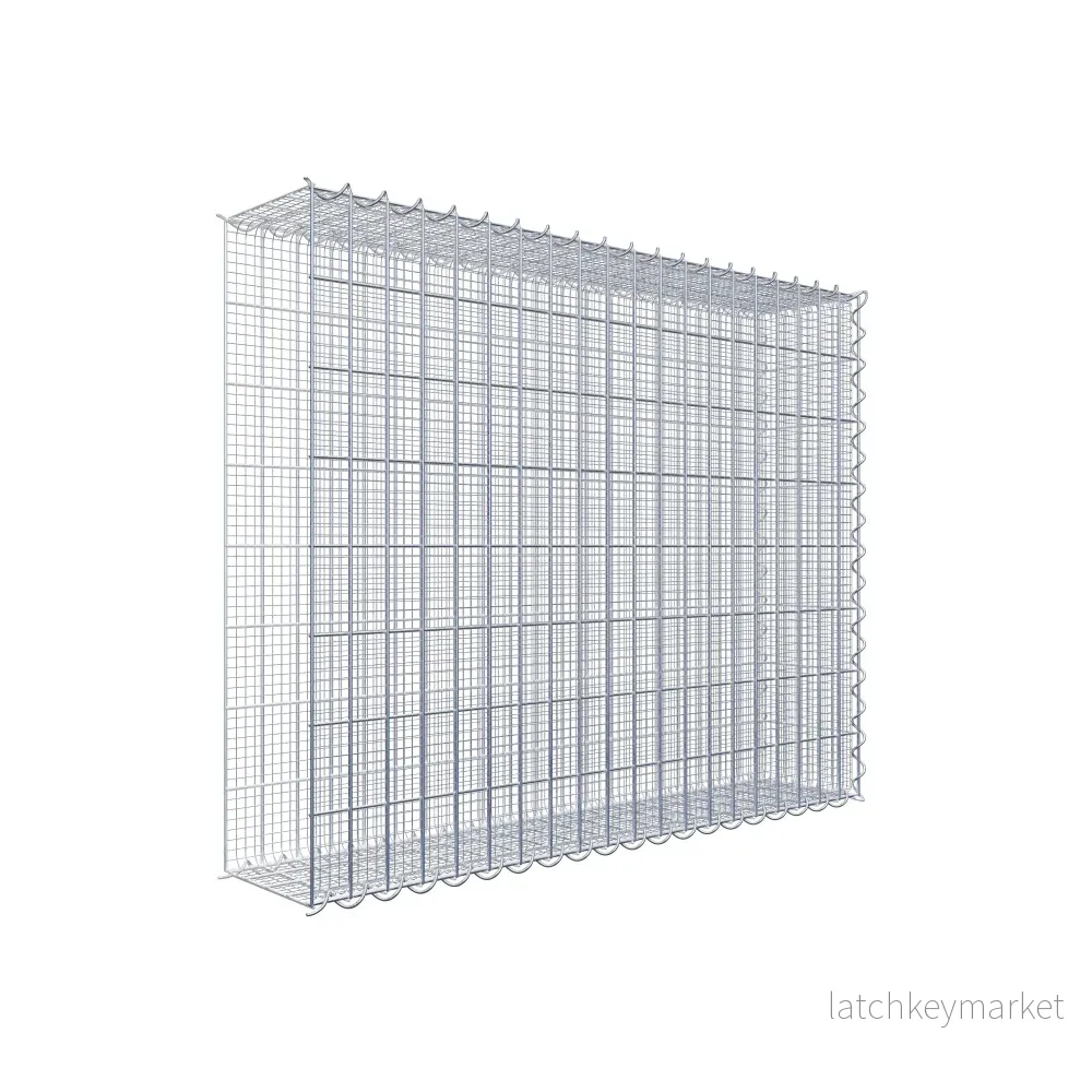 Grusodling gabion typ 2 100 cm x 80 cm x 20 cm (L x H x D), maskstorlek 5 cm x 10 cm, spiral