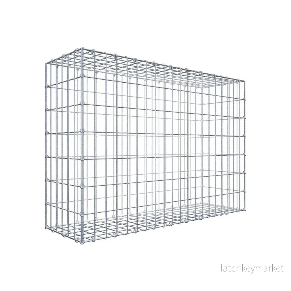 Gabion 100 cm x 70 cm x 30 cm (L x H x D), maskstorlek 5 cm x 10 cm, C-ring Gabion 100 cm x 70 cm x 30 cm (L x H x D), maskstorlek 5 cm x 10 cm, C-ring