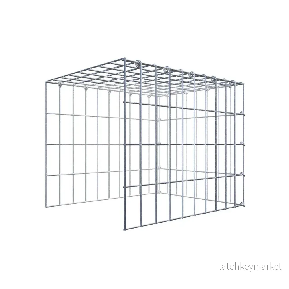Extra gabion typ 4 50 cm x 40 cm x 40 cm (L x H x D), maskstorlek 5 cm x 10 cm, C-ring Extra gabion typ 4 50 cm x 40 cm x 40 cm (L x H x D), maskstorlek 5 cm x 10 cm, C-ring