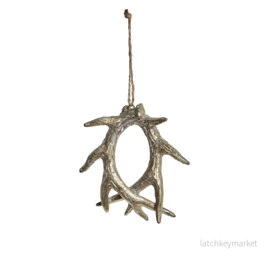 Serafina horn H10,7 cm. ljust guld Serafina horn H10,7 cm. ljust guld
