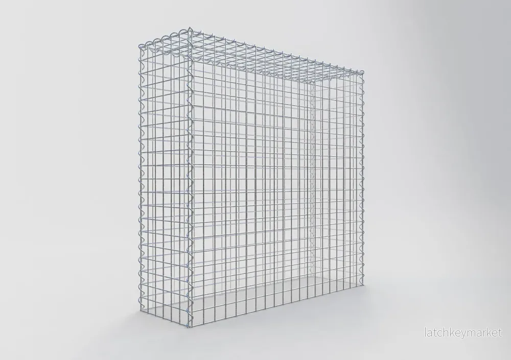 Extra gabion typ 3 100 cm x 100 cm x 30 cm (L x H x D), maskstorlek 5 cm x 5 cm, spiral - Bild 2