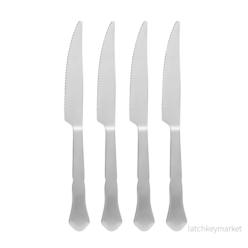 Dicte steakknivar, 4-pack, 28 cm, silver Dicte steakknivar, 4-pack, 28 cm, silver