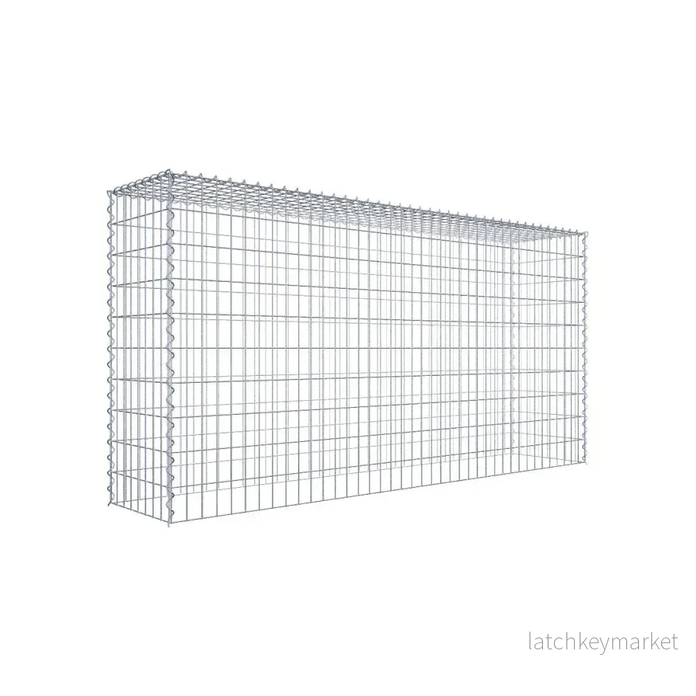 Extra gabion typ 3 200 cm x 100 cm x 40 cm (L x H x D), maskstorlek 5 cm x 10 cm, spiral Extra gabion typ 3 200 cm x 100 cm x 40 cm (L x H x D), maskstorlek 5 cm x 10 cm, spiral