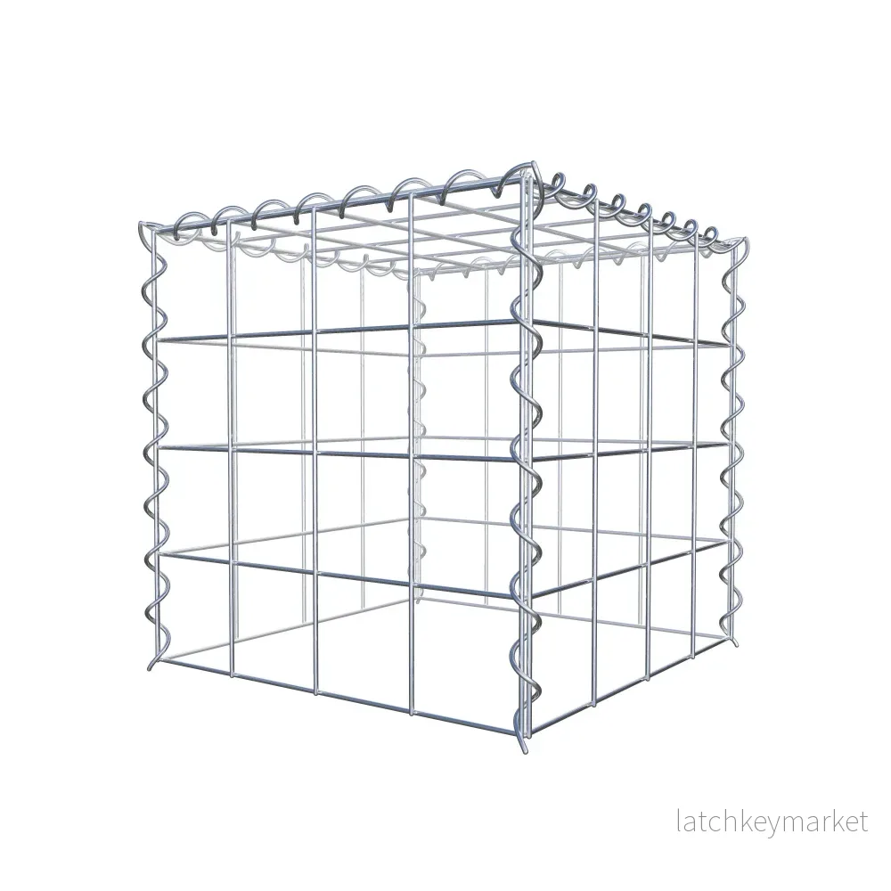 Extra gabion typ 3 40 cm x 40 cm x 40 cm (L x H x D), maskstorlek 10 cm x 10 cm, spiral - Bild 3
