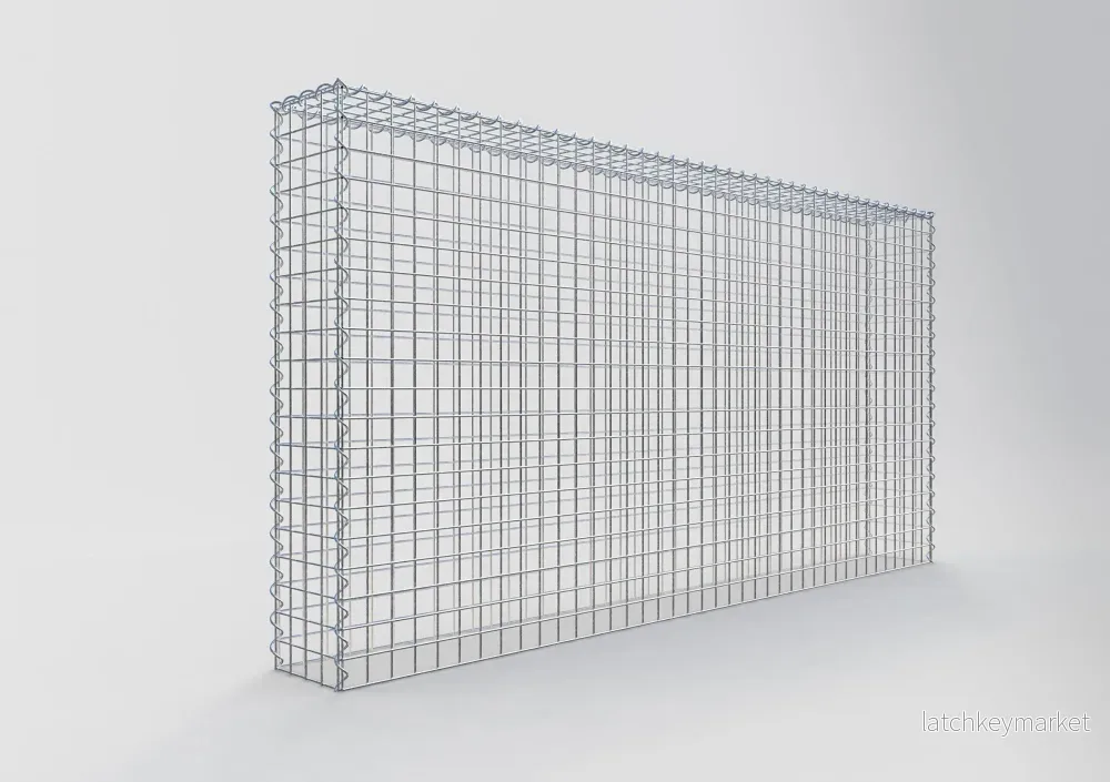 Extra gabion typ 3 200 cm x 100 cm x 20 cm (L x H x D), maskstorlek 5 cm x 5 cm, spiral - Bild 2