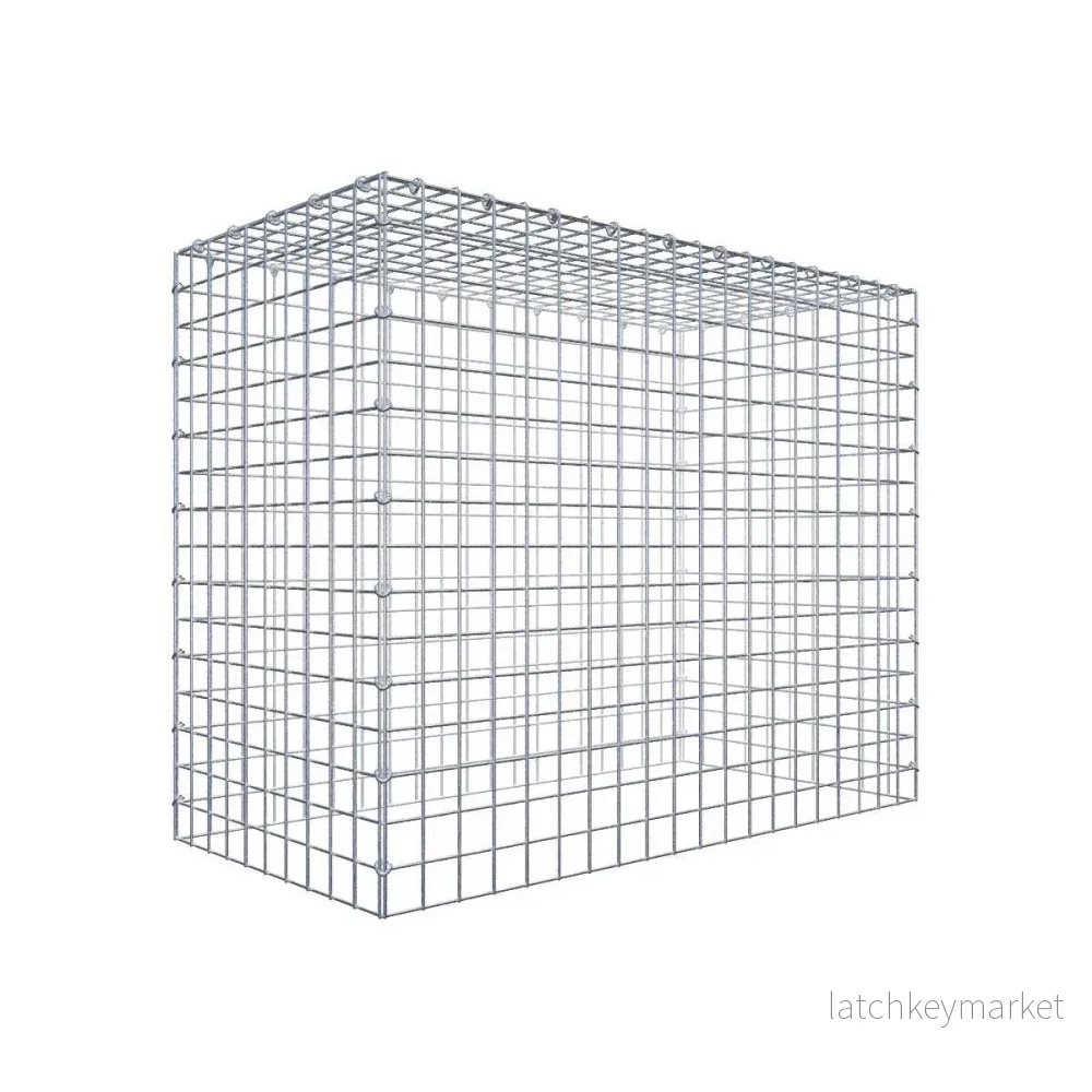 Typ 3 påbyggnadsgabion 100 cm x 80 cm x 50 cm (L x H x D), maskstorlek 5 cm x 5 cm, C-ring Typ 3 påbyggnadsgabion 100 cm x 80 cm x 50 cm (L x H x D), maskstorlek 5 cm x 5 cm, C-ring