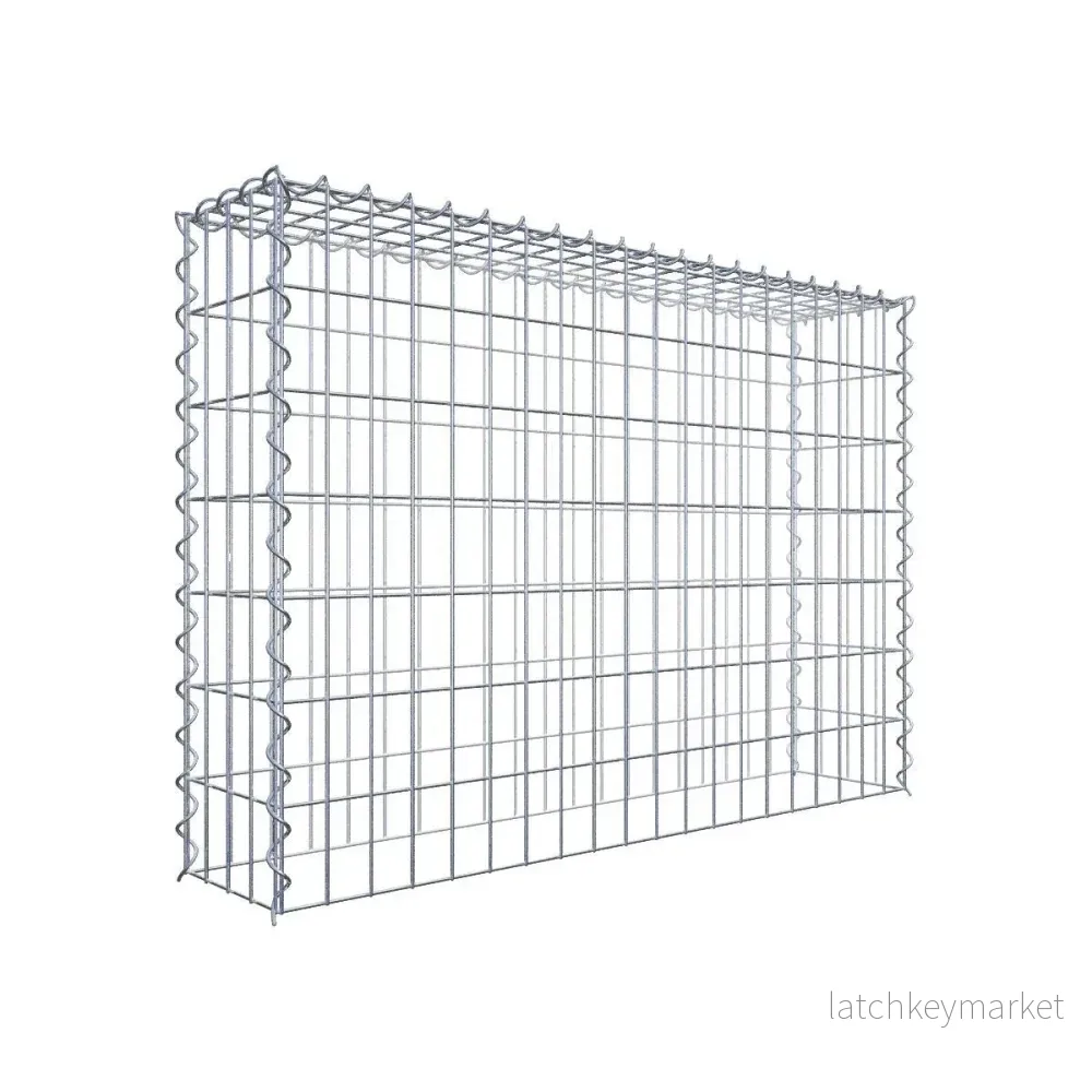 Extra gabion typ 3 100 cm x 70 cm x 20 cm (L x H x D), maskstorlek 5 cm x 10 cm, spiral Extra gabion typ 3 100 cm x 70 cm x 20 cm (L x H x D), maskstorlek 5 cm x 10 cm, spiral