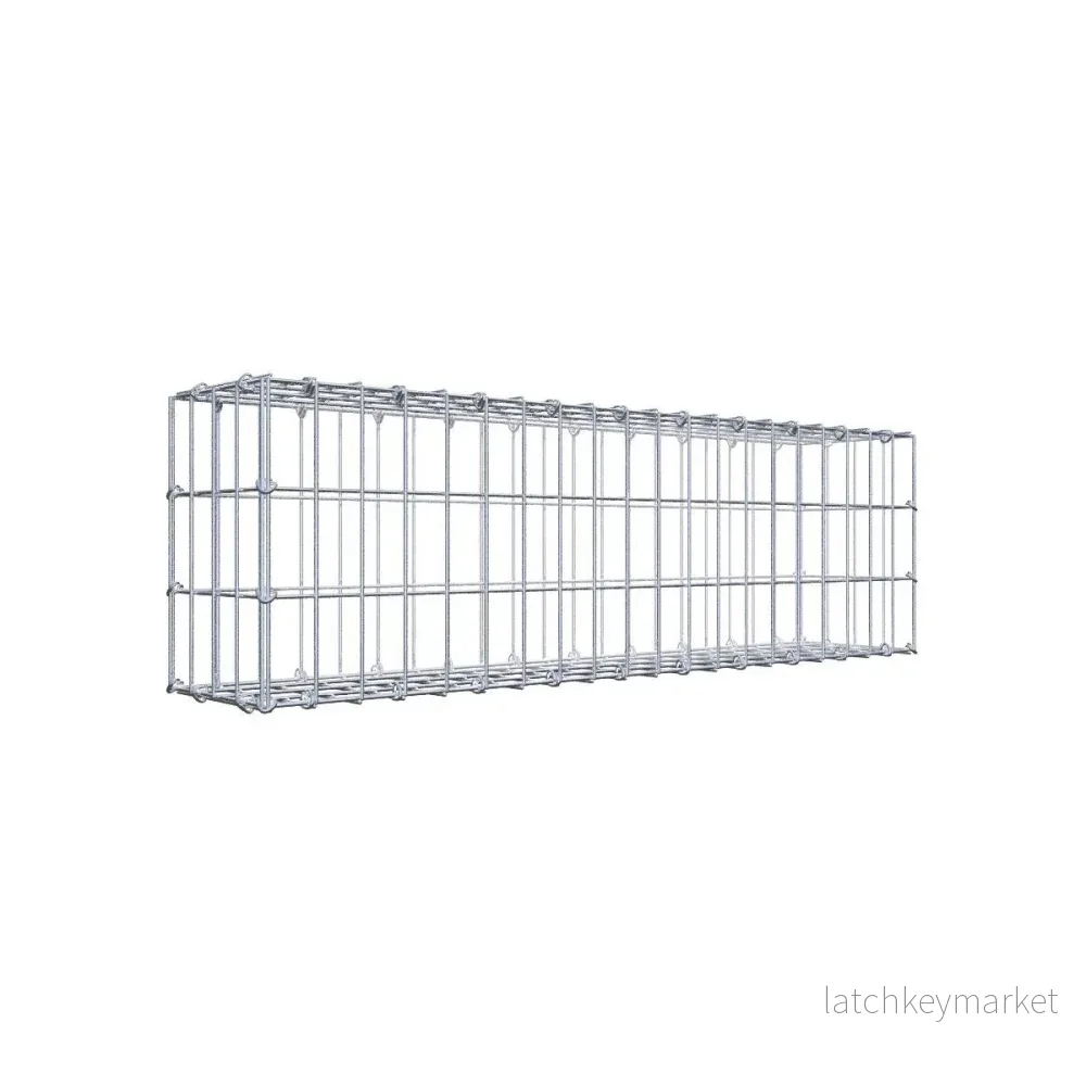 Gabion 100 cm x 30 cm x 20 cm (L x H x D), maskstorlek 5 cm x 10 cm, C-ring Gabion 100 cm x 30 cm x 20 cm (L x H x D), maskstorlek 5 cm x 10 cm, C-ring
