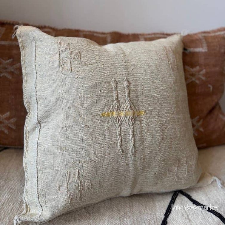 Cactus Silk (kaktusfiber) Sabra kuddfodral – Off white - Bild 2