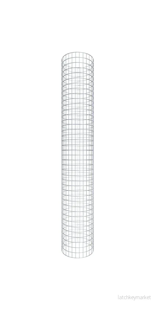 Gabionpelare rund 47 cm diameter, 200 cm höjd, maskstorlek 5 cm x 5 cm Gabionpelare rund 47 cm diameter, 200 cm höjd, maskstorlek 5 cm x 5 cm