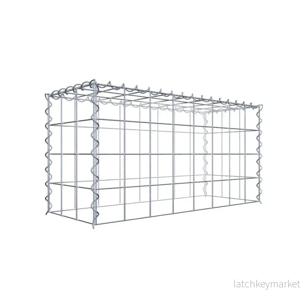 Extra gabion typ 3 80 cm x 40 cm x 30 cm (L x H x D), maskstorlek 10 cm x 10 cm, spiral Extra gabion typ 3 80 cm x 40 cm x 30 cm (L x H x D), maskstorlek 10 cm x 10 cm, spiral