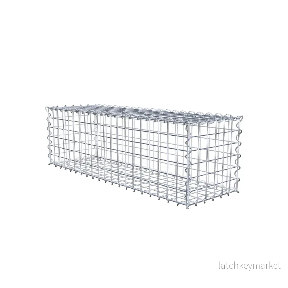Gabion 100 cm x 30 cm x 30 cm (L x H x D), maskstorlek 5 cm x 5 cm, spiral - Bild 2