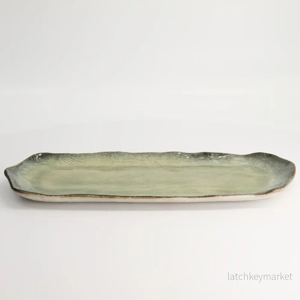 Tallrik Yamasuku Organic grön TDS 36 x 16,7 x 2,1 cm Tallrik Yamasuku Organic grön TDS 36 x 16,7 x 2,1 cm