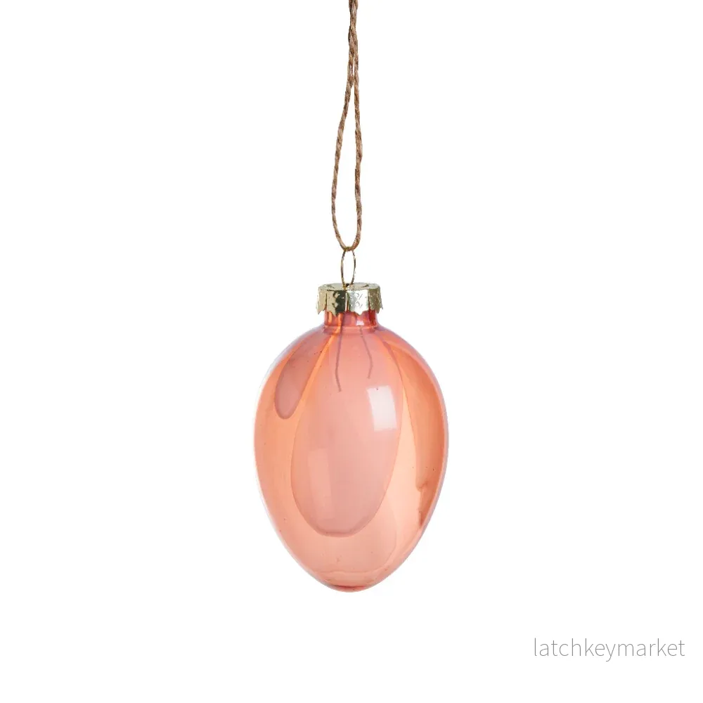 Feven påskdekoration H7 cm. rosa glas Feven påskdekoration H7 cm. rosa glas