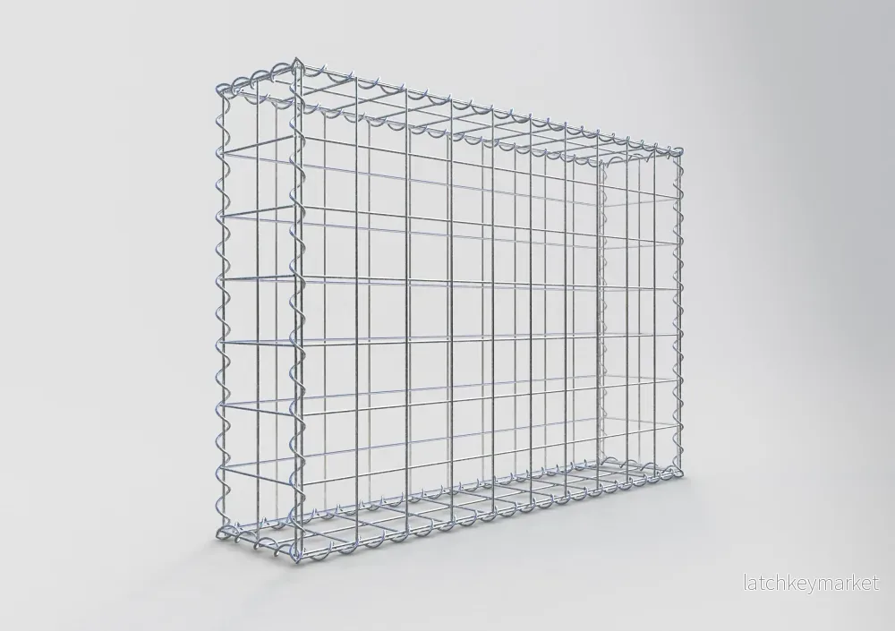 Gabion 100 cm x 70 cm x 20 cm (L x H x D), maskstorlek 10 cm x 10 cm, spiral - Bild 2