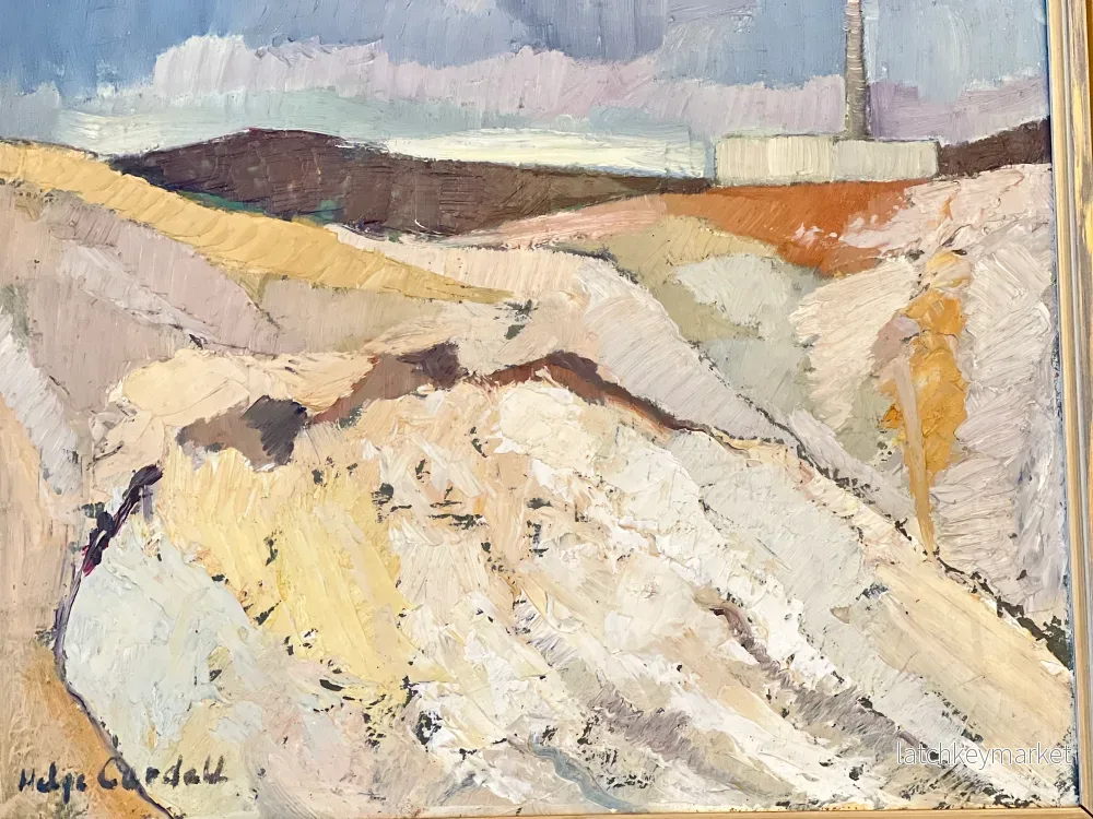 Helge Cardell Olja På Pannå Expressionism Landskap Skandinavisk Konst - Bild 2