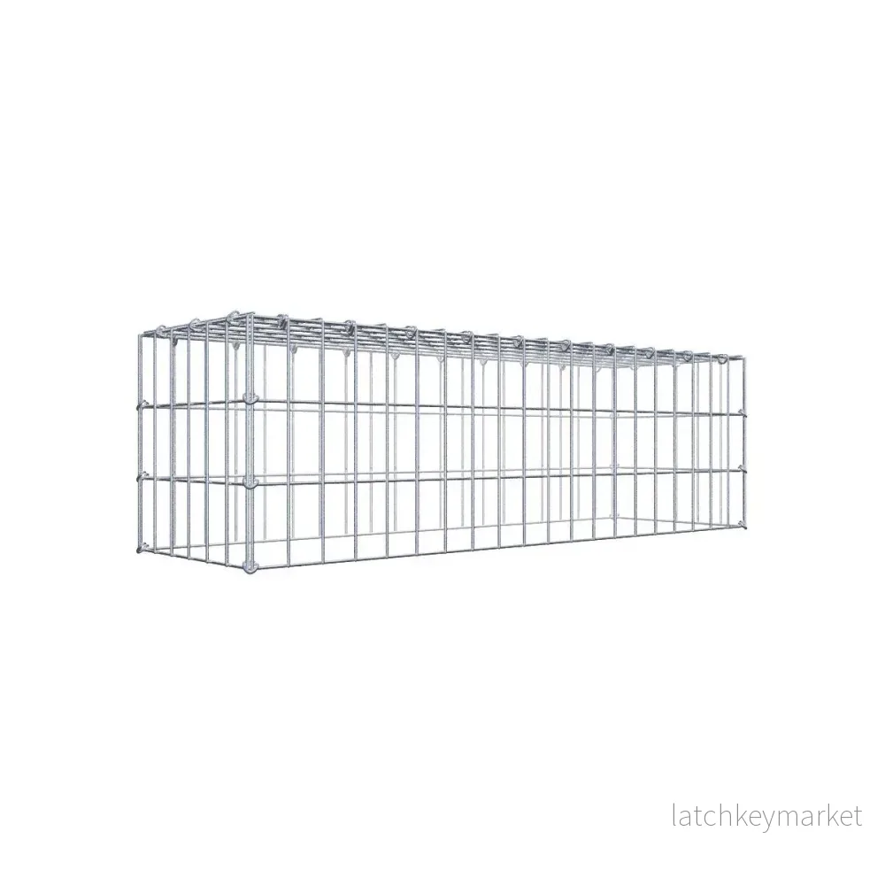Typ 3 påbyggnadsgabion 100 cm x 30 cm x 30 cm (L x H x D), maskstorlek 5 cm x 10 cm, C-ring Typ 3 påbyggnadsgabion 100 cm x 30 cm x 30 cm (L x H x D), maskstorlek 5 cm x 10 cm, C-ring