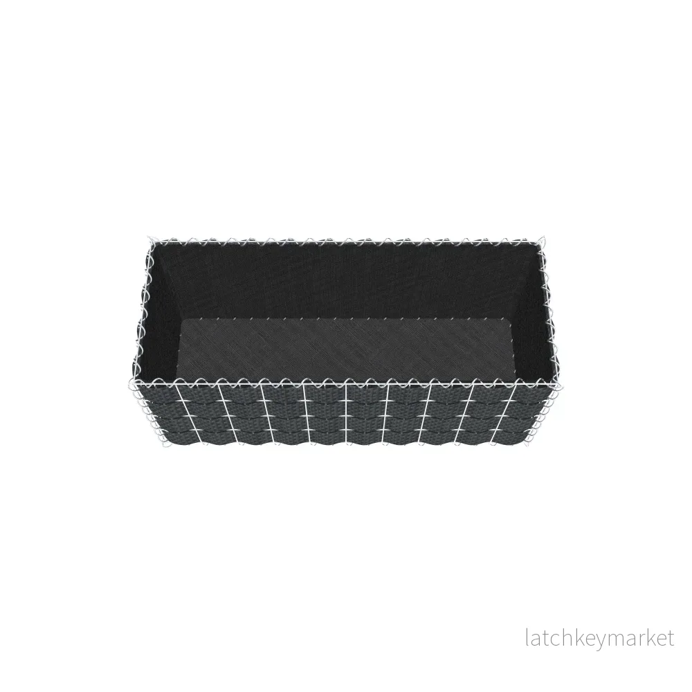 Beplanterad gabion med fleece & insynsskydd 100 cm x 40 cm x 40 cm (L x H x D), maskstorlek 5 cm x 10 cm, spiral - Bild 3