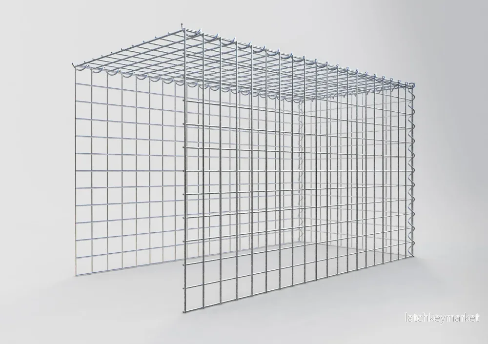 Extra gabion typ 4 100 cm x 60 cm x 50 cm (L x H x D), maskstorlek 5 cm x 5 cm, spiral - Bild 2