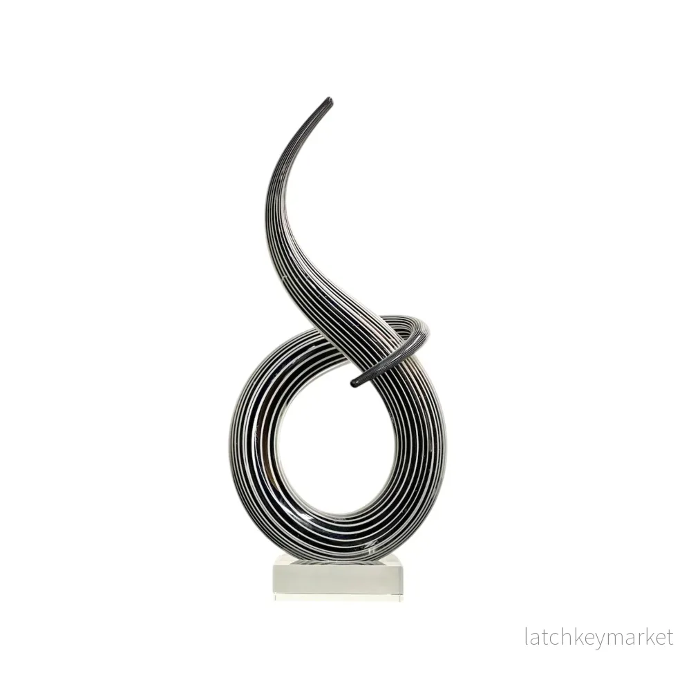 Vintage Skulptur Glaskonst Retro