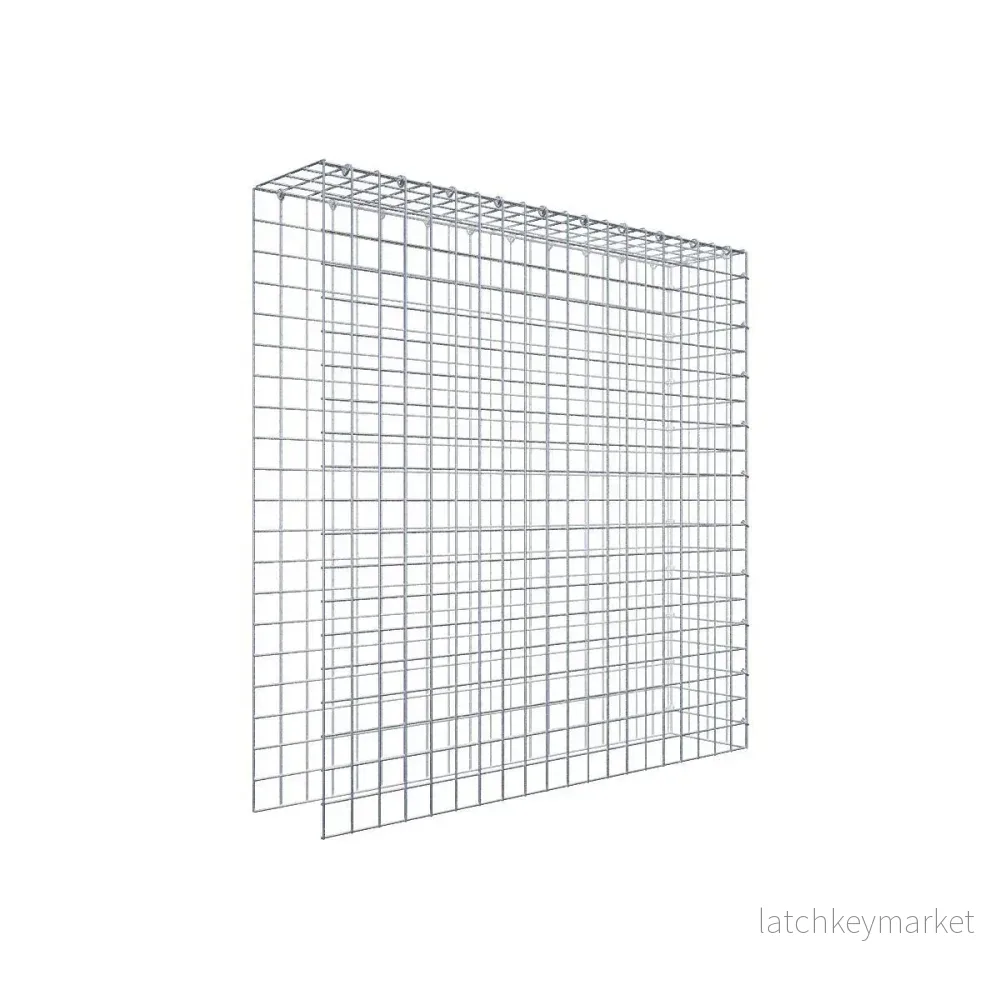 Extra gabion typ 4 100 cm x 100 cm x 20 cm (L x H x D), maskstorlek 5 cm x 5 cm, C-ring