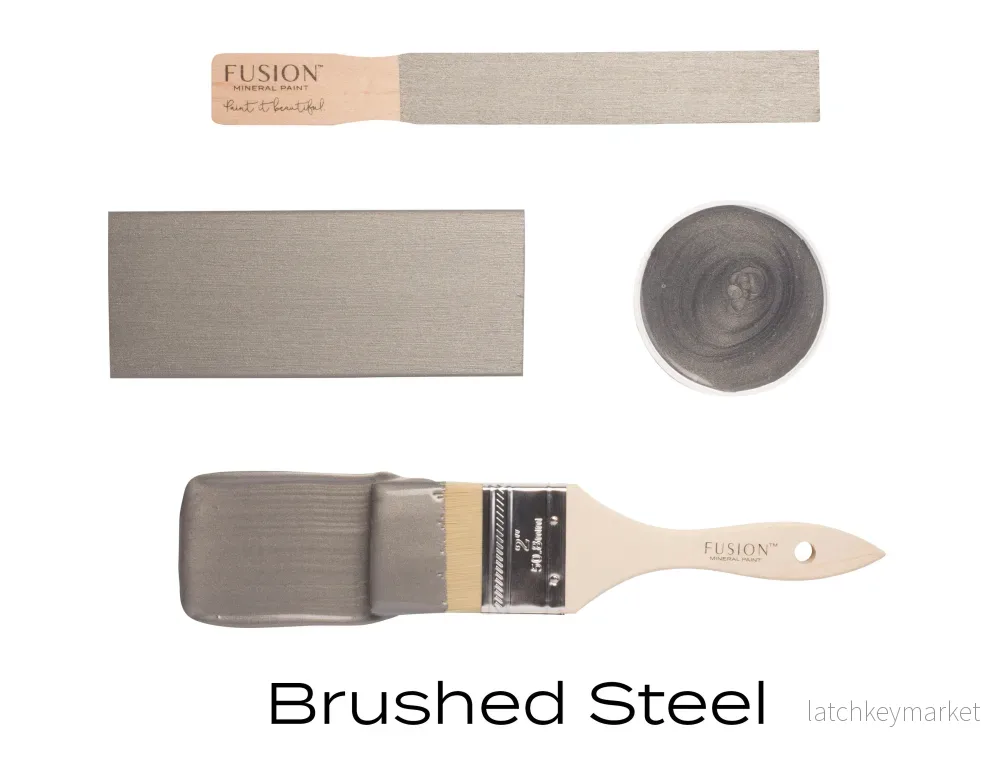 Fusion Mineral Paint Metallics Brushed Steel Fusion Mineral Paint Metallics Brushed Steel
