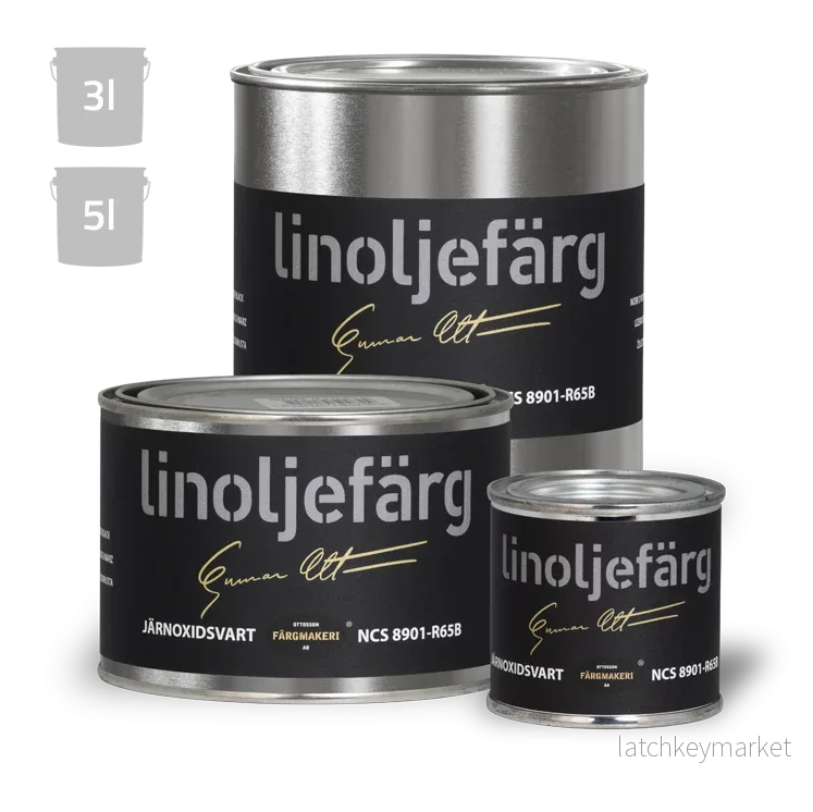 Järnoxidsvart Linoljefärg Ottossons Järnoxidsvart Linoljefärg Ottossons