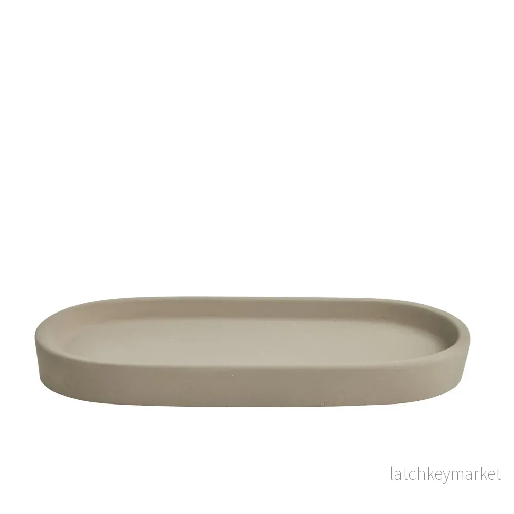 Clean Oval bricka i betong