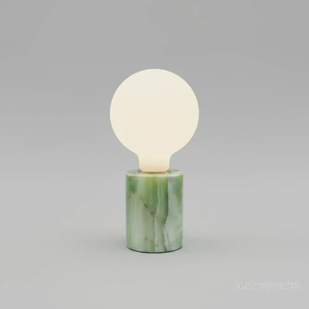 Lysande bordsarmatur JADE grön silkesmatt Lysande bordsarmatur JADE grön silkesmatt