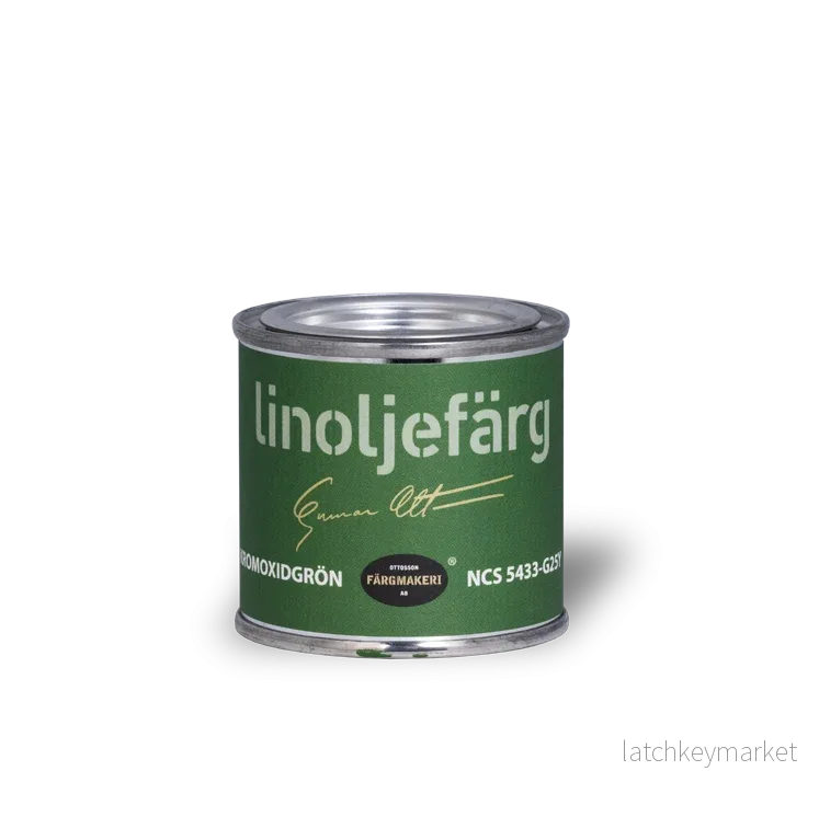 Kromoxidgrön linoljefärg Ottossons - Bild 3